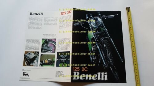 Benelli 125 2C 1972 depliant brochure moto originale italiano