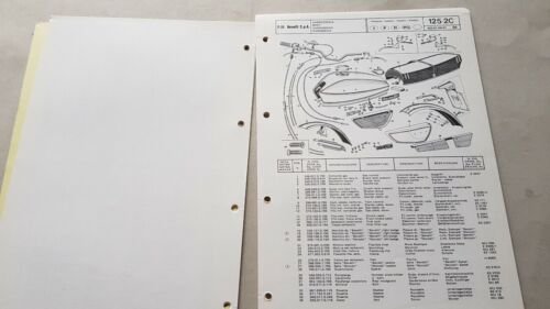 Benelli 125 2C puntine catalogo ricambi originale moto spare parts …