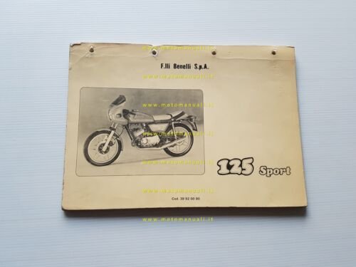 Benelli 125 2C Sport 1980 catalogo ricambi originale spare parts …