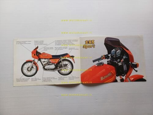 Benelli 125 2C Sport 1980 depliant brochure moto originale italiano