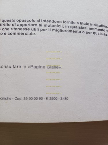 Benelli 125 2C Sport 1980 manuale uso manutenzione libretto istruzioni …