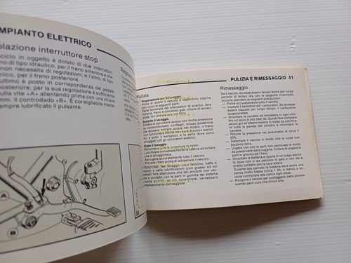 Benelli 125 2C Sport 1980 manuale uso manutenzione libretto istruzioni …