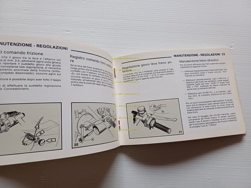 Benelli 125 2C Sport 1980 manuale uso manutenzione libretto istruzioni …