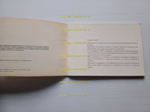Benelli 125 2C Sport 1980 manuale uso manutenzione libretto Italiano …
