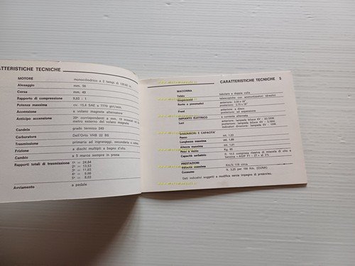 Benelli 125 2T Turismo 1976 manuale uso manutenzione libretto italiano …