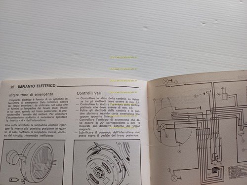 Benelli 125 2T Turismo 1976 manuale uso manutenzione libretto italiano …