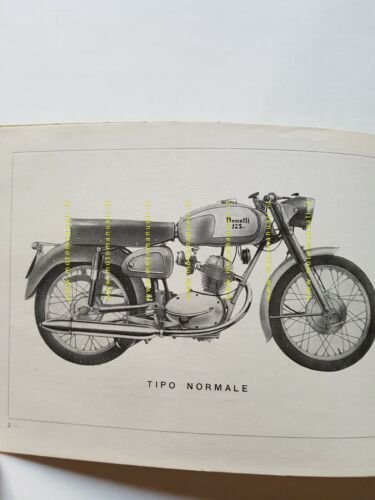 Benelli 125 4T Normale - Sport 1960 manuale uso manutenzione …