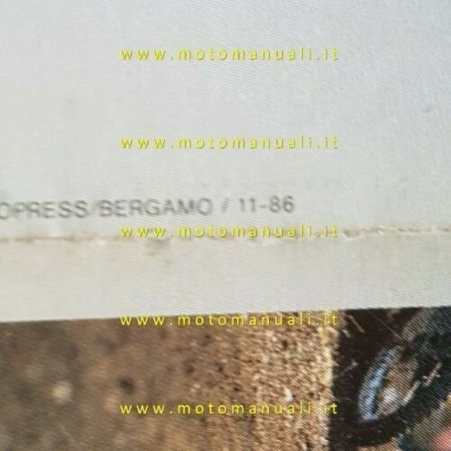 Benelli 125 BX 1986-87 depliant moto originale italiano