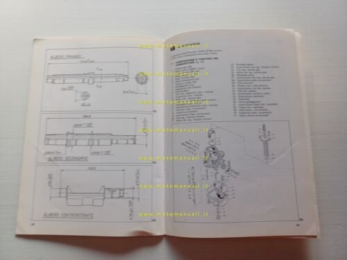 Benelli 125 BX 1987 Manuale Officina italiano originale