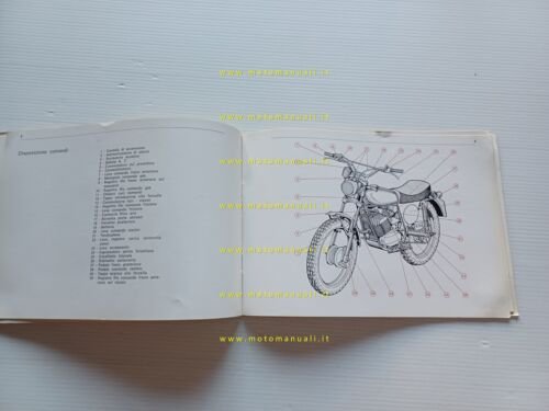 Benelli 125 Cross 1972 manuale uso manutenzione libretto Italiano originale