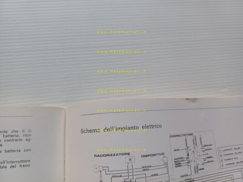 Benelli 125 Cross 1972 manuale uso manutenzione libretto Italiano originale