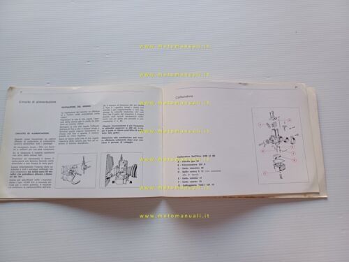 Benelli 125 Cross 1972 manuale uso manutenzione libretto Italiano originale