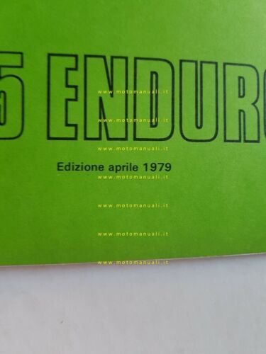 Benelli 125 Enduro 1979 catalogo ricambi originale moto spare parts …