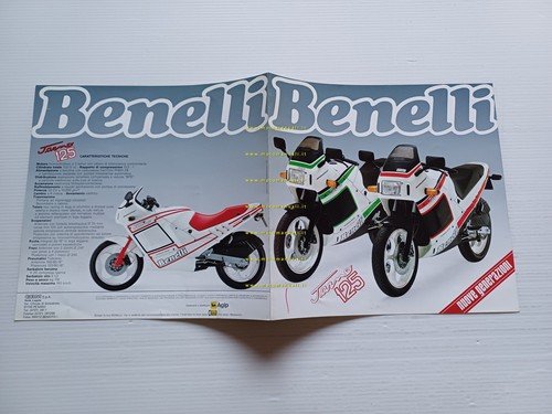 BENELLI 125 JARNO 1988 depliant italiano originale