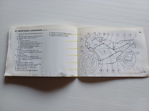 Benelli 125 Jarno 1988 manuale uso manutenzione libretto istruzioni originale