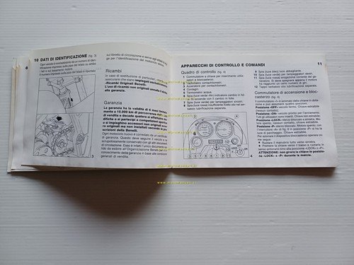 Benelli 125 Jarno 1988 manuale uso manutenzione libretto istruzioni originale