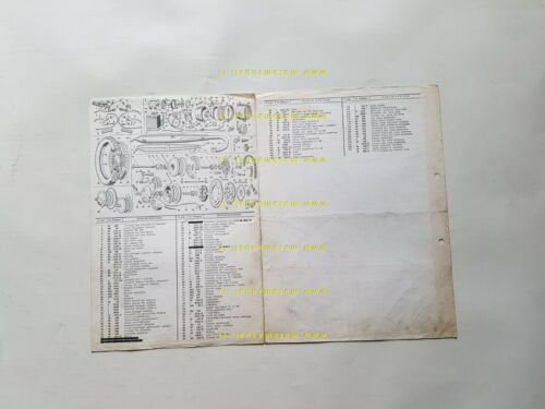 Benelli 125 Leoncino Cross 1971 catalogo ricambi TELAIO originale parts …
