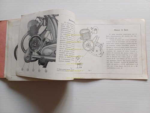 Benelli 125 Leoncino Sport - Normale 1955 manuale uso manutenzione …