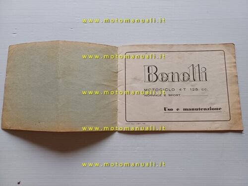 Benelli 125 Normale - Sport 1960 manuale uso manutenzione originale …