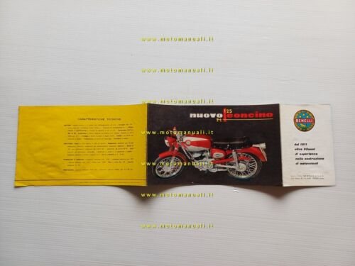 Benelli 125 Nuovo Leoncino 1964 depliant italiano originale