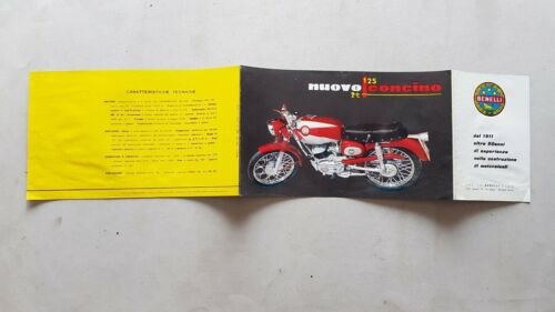 Benelli 125 Nuovo Leoncino 1964 depliant originale moto genuine brochure