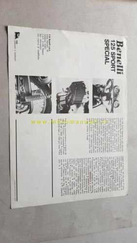 Benelli 125 Sport Special 1974 depliant moto originale motorcycle brochure
