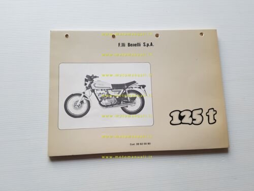 Benelli 125 T 2C 1980 catalogo ricambi originale spare parts …
