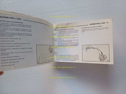 Benelli 125 T 2C 1980 manuale uso manutenzione libretto originale