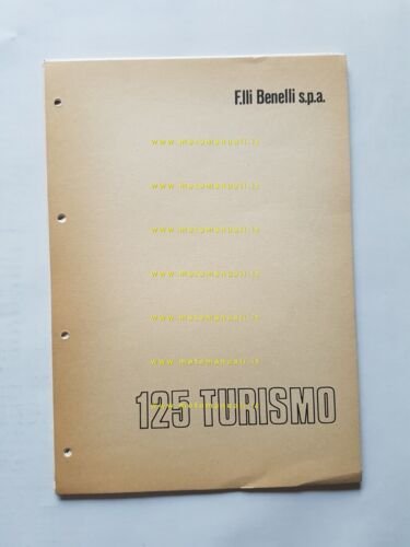 Benelli 125 Turismo 1975 catalogo ricambi originale spare parts catalog