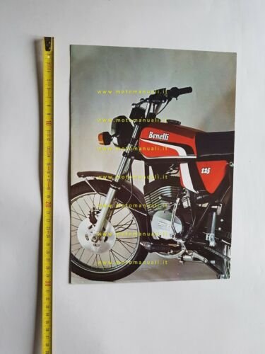 Benelli 125 Turismo 1976 depliant brochure moto originale italiano