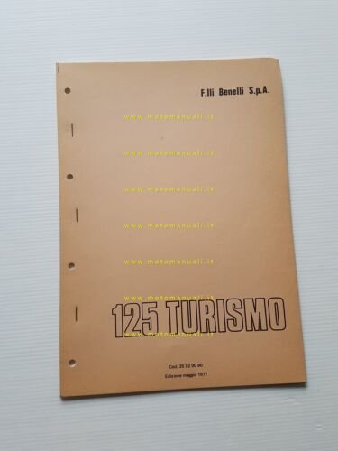 Benelli 125 Turismo 1977 catalogo ricambi originale spare parts list