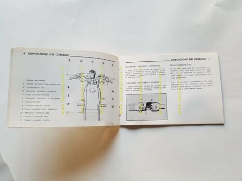 Benelli 125 Turismo 1981 manuale uso manutenzione libretto ITALIANO originale