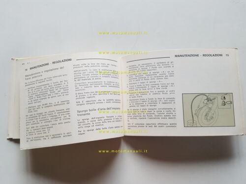 Benelli 125 Turismo manuale uso manutenzione libretto originale