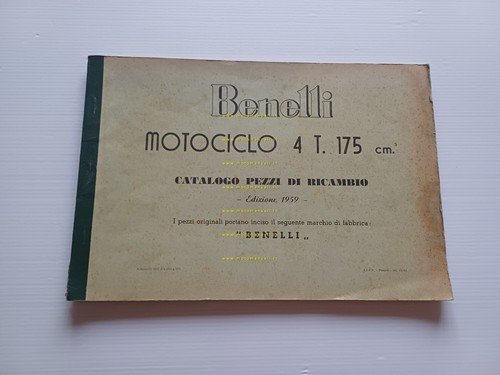 Benelli 175 1959 catalogo ricambi originale
