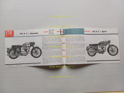 Benelli 175 Normale - Sport 1961 Depliant italiano originale