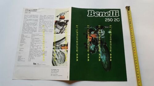 Benelli 250 2C 1972 depliant brochure moto originale italiano