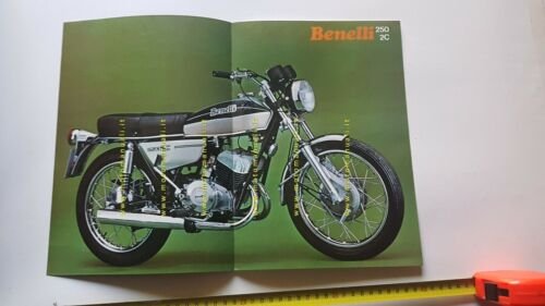 Benelli 250 2C 1a serie depliant moto originale brochure italiano