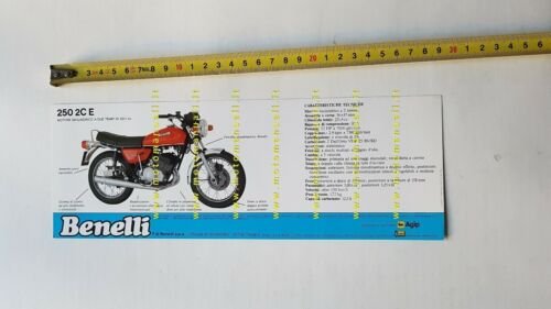 Benelli 250 2c E 1980 depliant brochure moto originale italiano