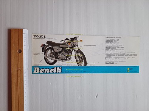 Benelli 250 2C E 1980 depliant originale ITALIANO