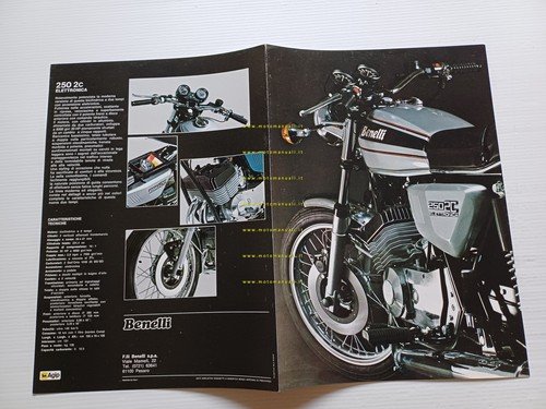 Benelli 250 2C Elettronica depliant italiano originale