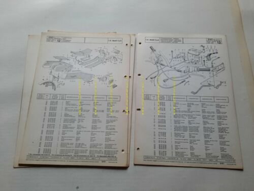 Benelli 250 Quattro 1977 catalogo ricambi originale moto spare parts …