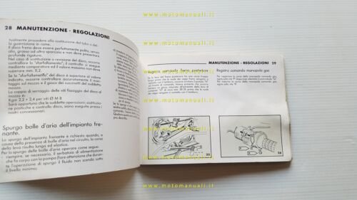 Benelli 350 RS 1977 manuale uso manutenzione libretto originale italiano