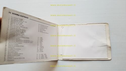 Benelli 350 RS 1977 manuale uso manutenzione libretto originale italiano