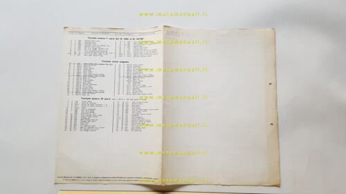 Benelli 48 3V 1965 catalogo ricambi motore originale