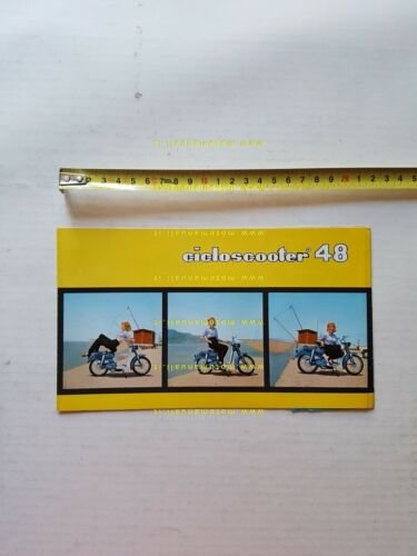 Benelli 48 Cicloscooter 1965 Depliant brochure originale italiano