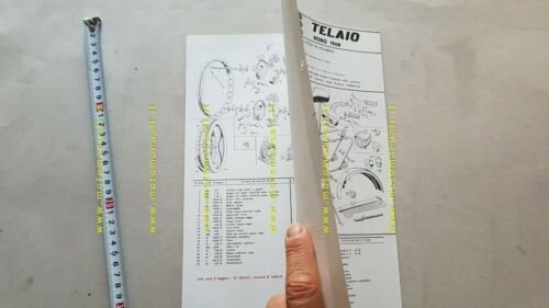 Benelli 49 Bobo 1968 catalogo ricambi TELAIO originale frame parts …