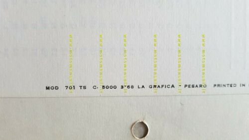 Benelli 49 Bobo 1968 catalogo ricambi TELAIO originale frame parts …