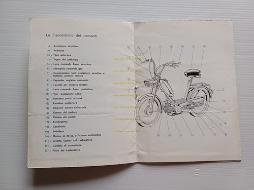 Benelli 49 Bobo 1971 manuale uso manutenzione libretto originale