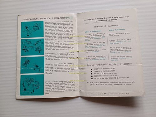 Benelli 49 Bobo 1971 manuale uso manutenzione libretto originale