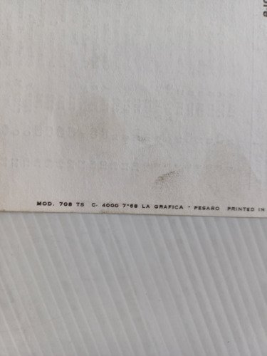 Benelli 49 City Bike 1968 catalogo ricambi TELAIO originale frame …